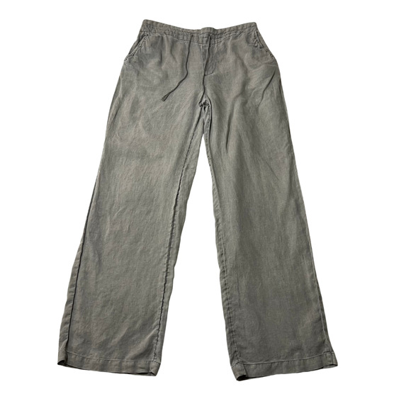 Cynthia Rowley Pants - Cynthia Rowley 100% Linen Wide Leg Pull On Casual Pants **SMALL FLAW**